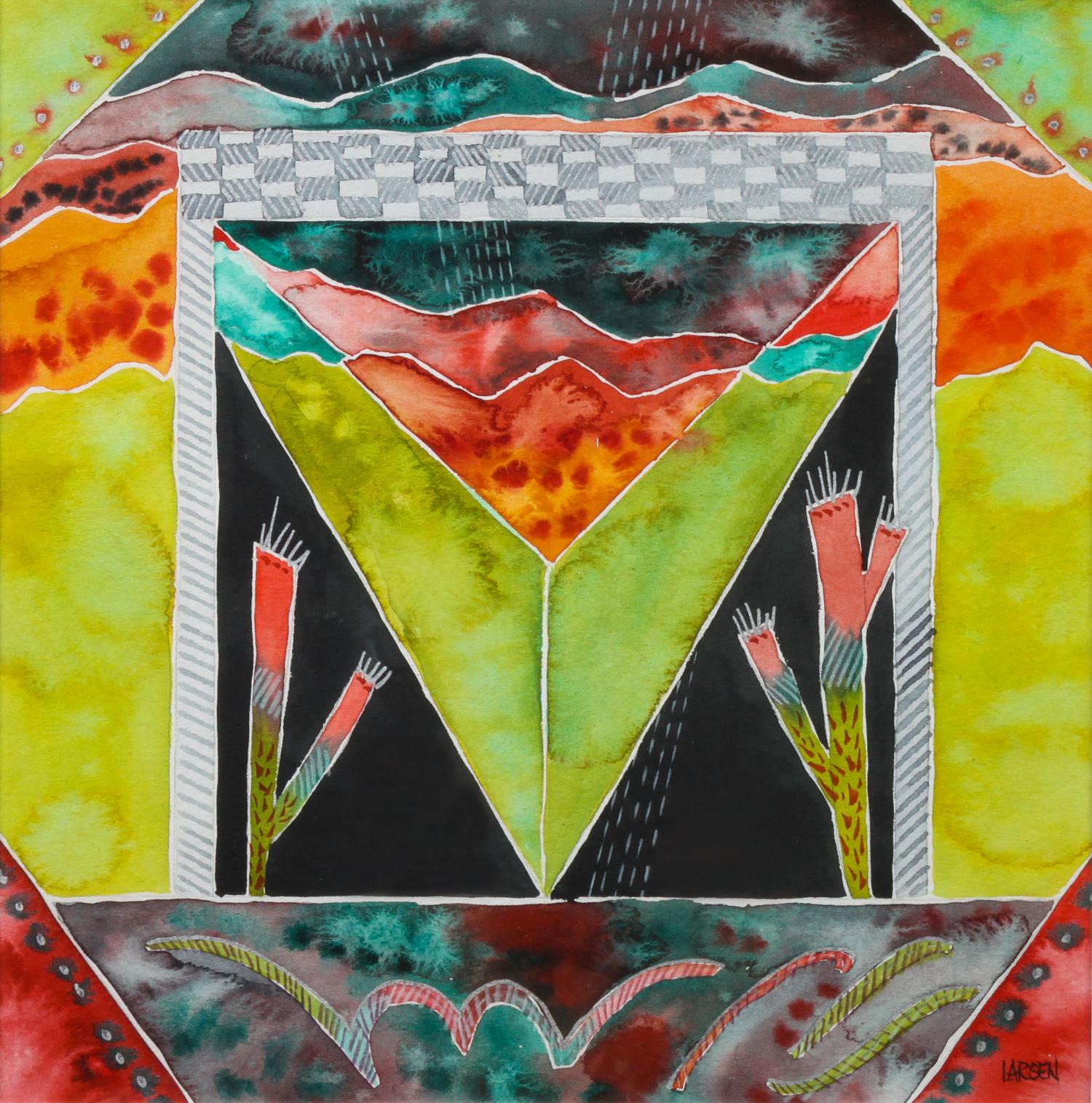 Fran Larsen 9 1/2 x 9 1/2 inches — (American, b. 1937)
