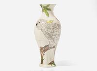 A Wedgwood Pierre Mallett Decorated Queensware Vase, UK, late 19th century