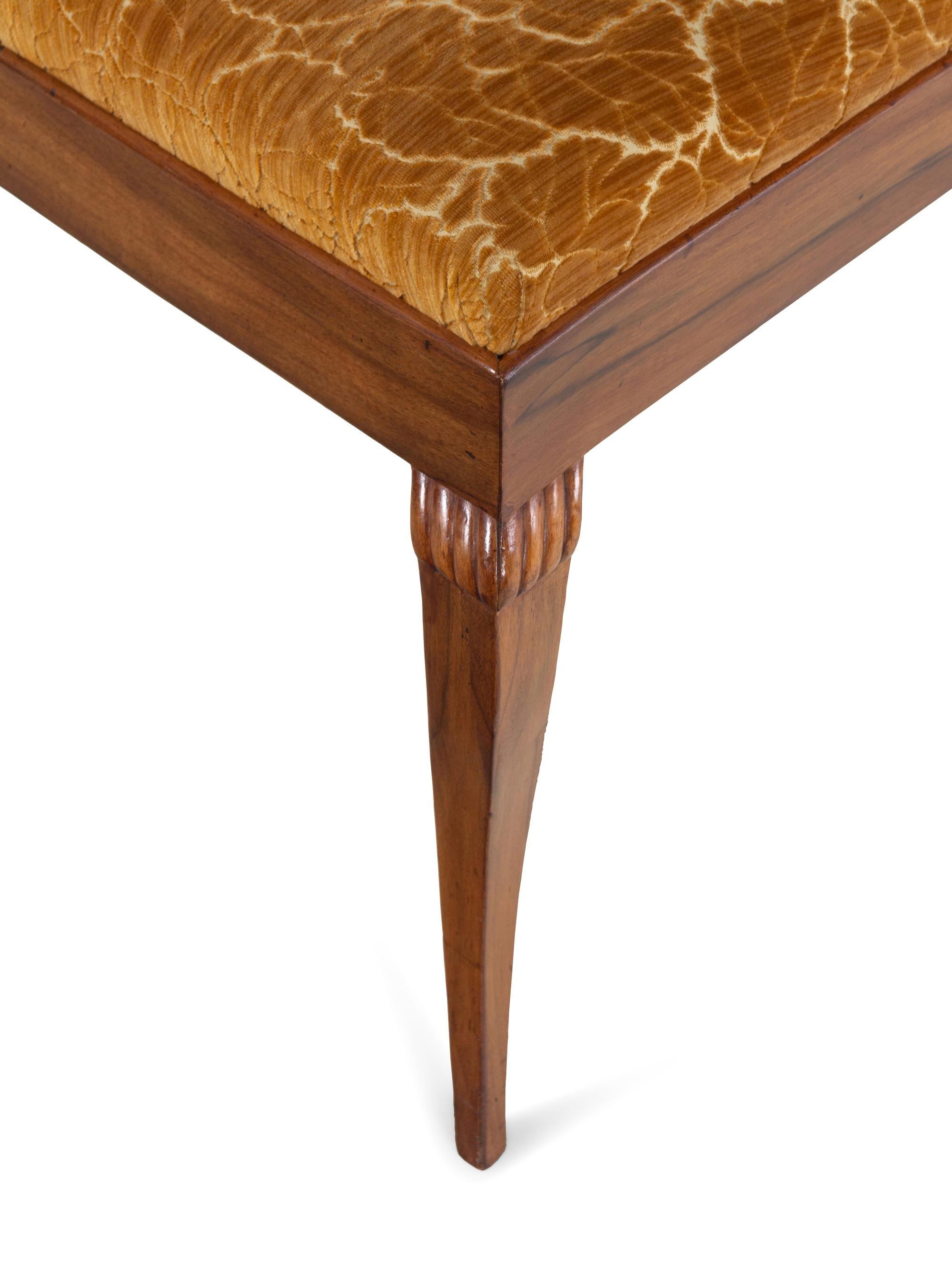 A Pair of German Walnut Side Chairs