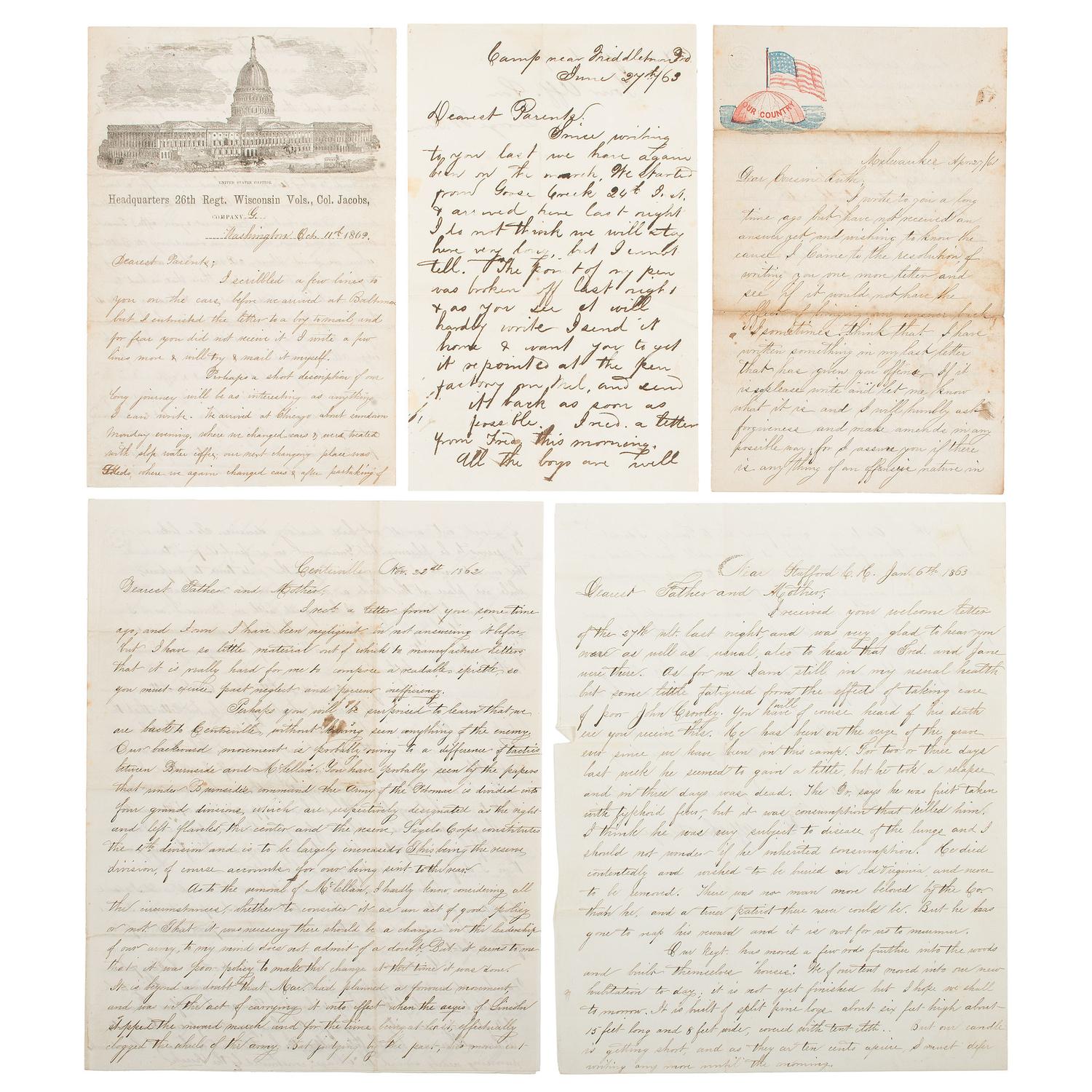 Civil War Archive of George W. Jones, 26th Wisconsin Infantry