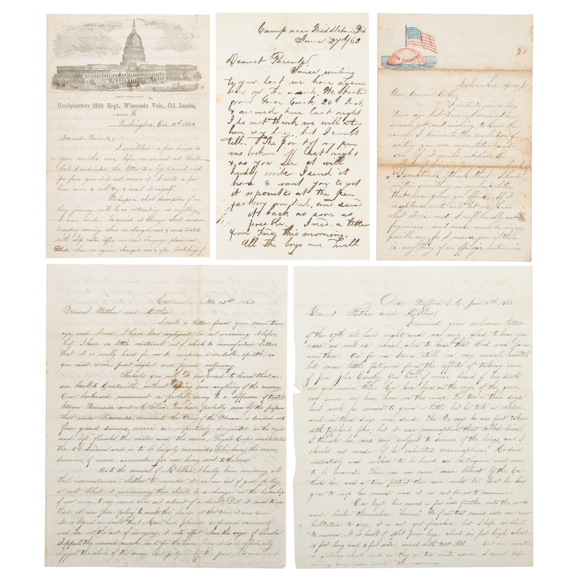 Civil War Archive of George W. Jones, 26th Wisconsin Infantry