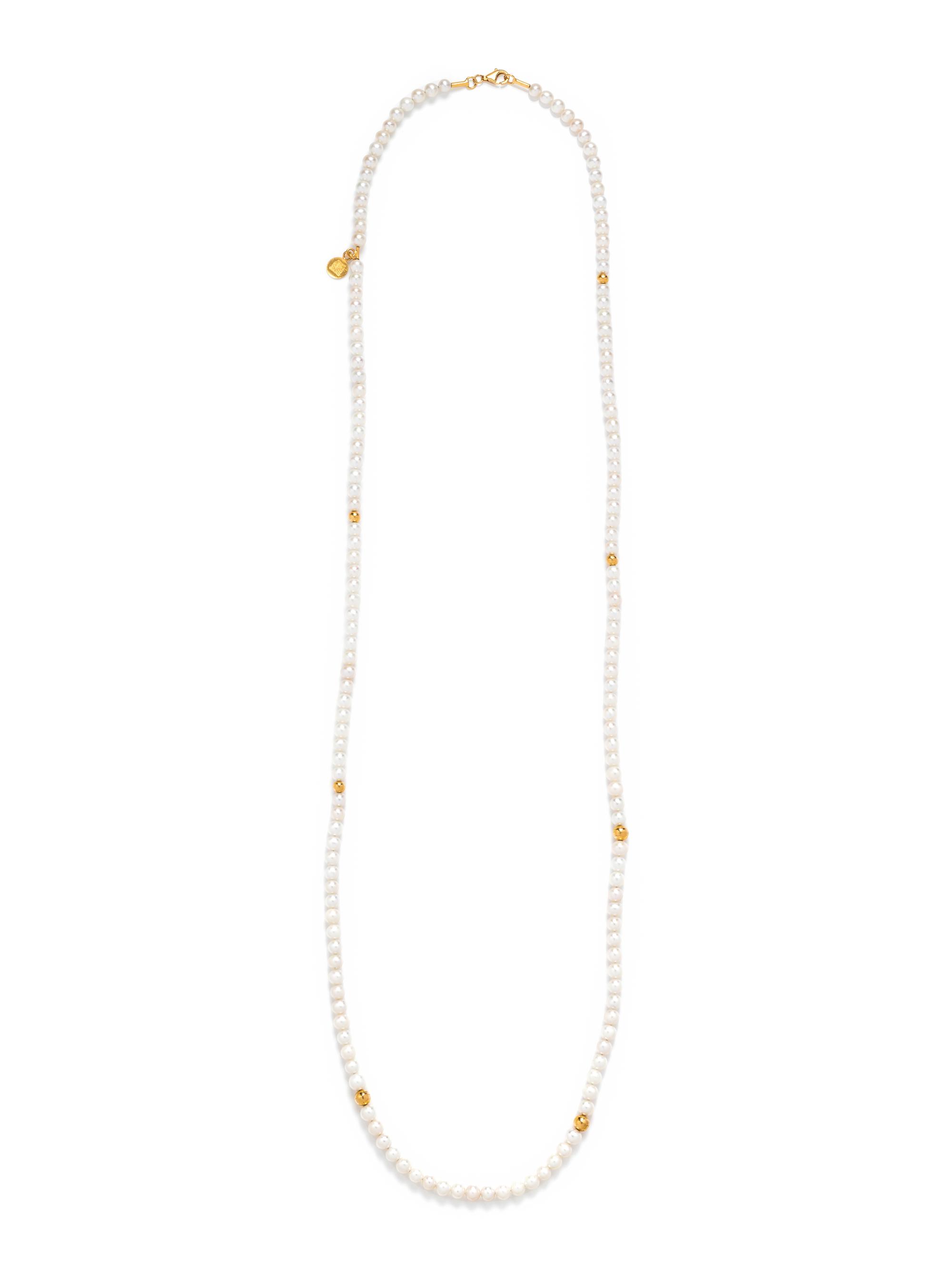 GURHAN, YELLOW GOLD AND CULTURED PEARL NECKLACE