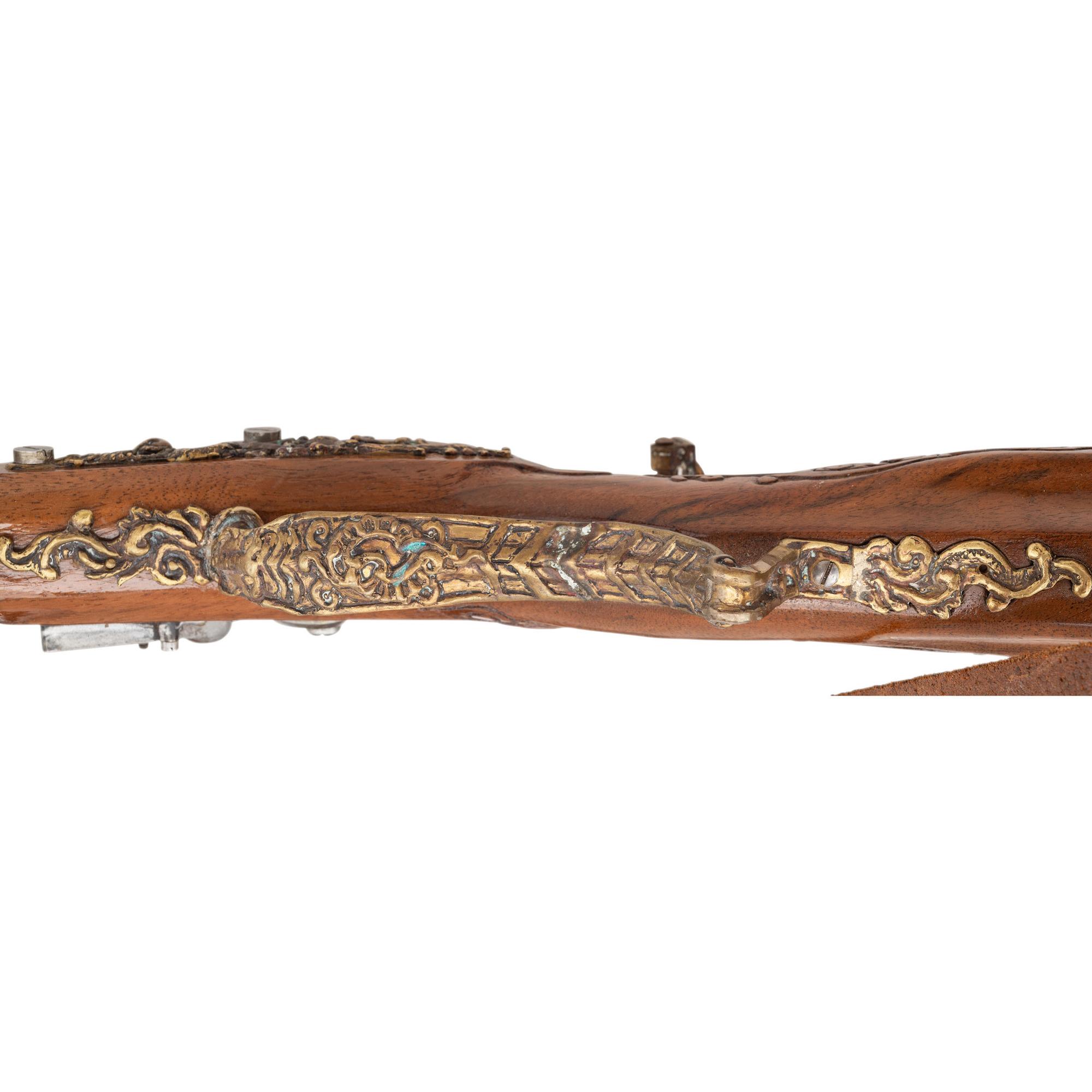 Carved Contemporary Flintlock "Mini Jaeger" Rifle