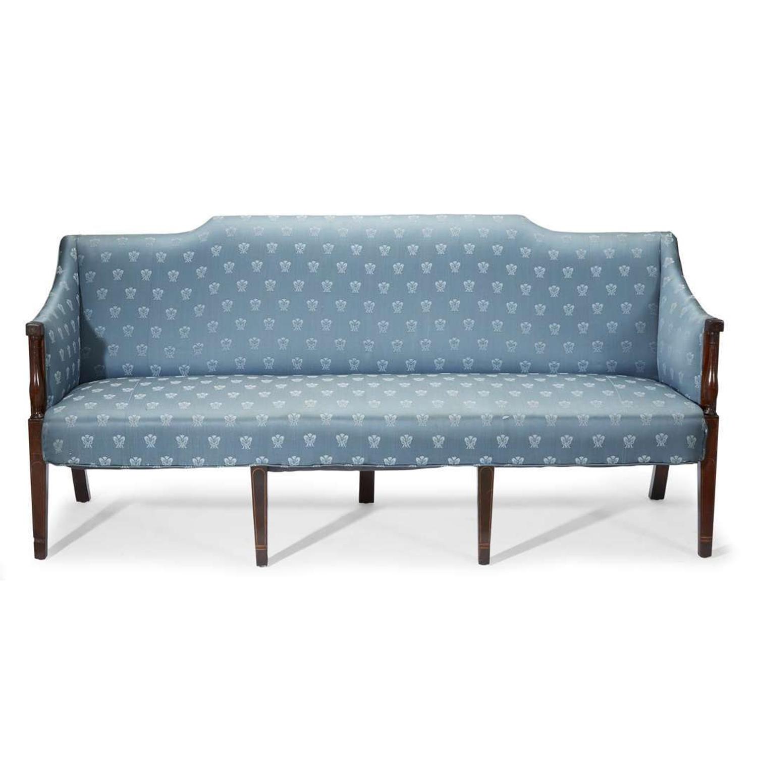 Federal inlaid mahogany sofa School of Daniel Trotter (1747-1800), Philadelphia, PA, circa 1790