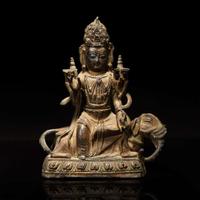 A Chinese bronze figure of a bodhisattva on elephant 普賢菩薩騎象銅像 Ming dynasty ?