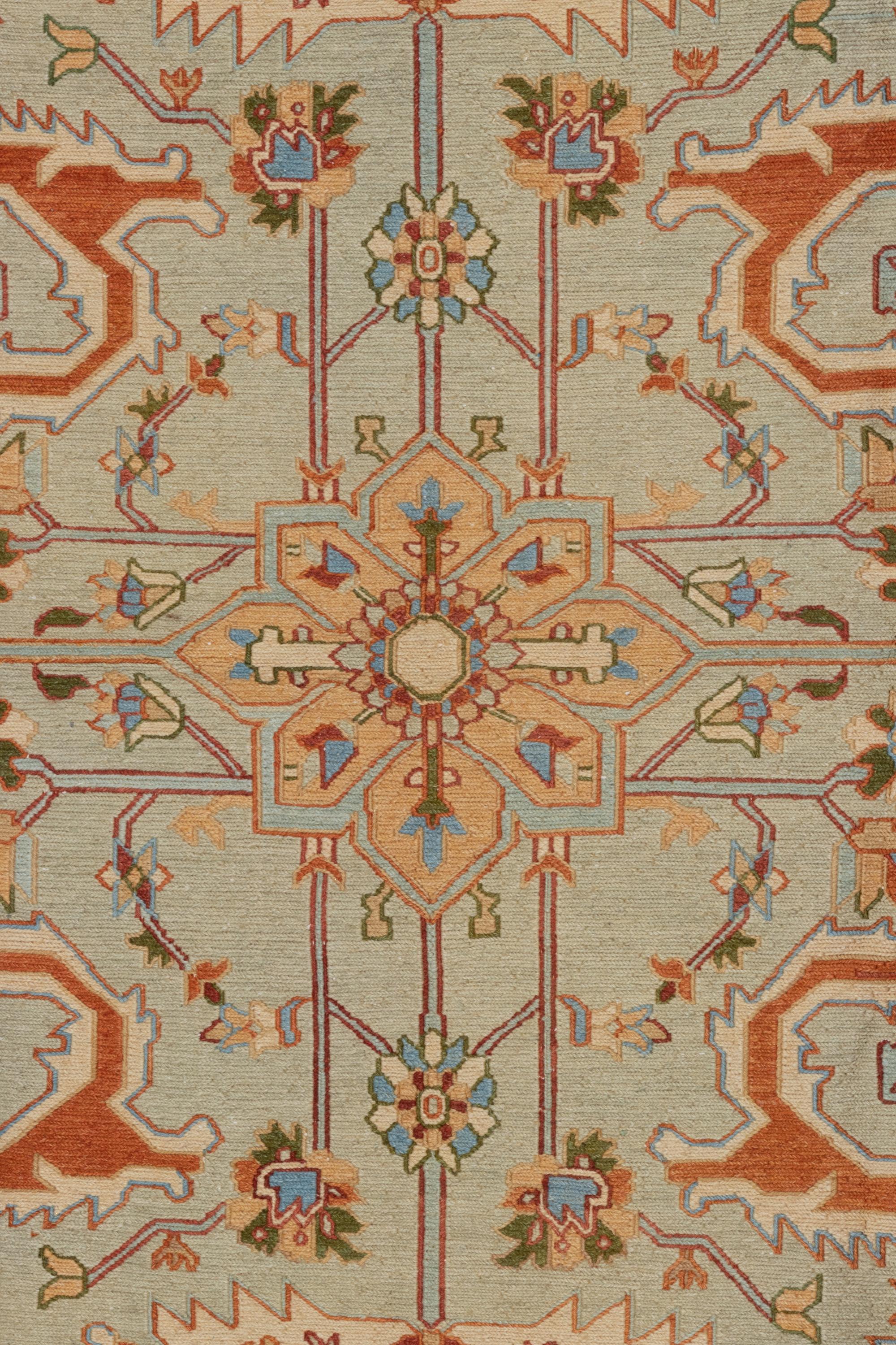 A Serapi Design Flatweave Rug