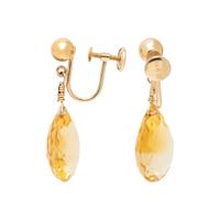 COLLECTION OF YELLOW GOLD AND CITRINE JEWELRY