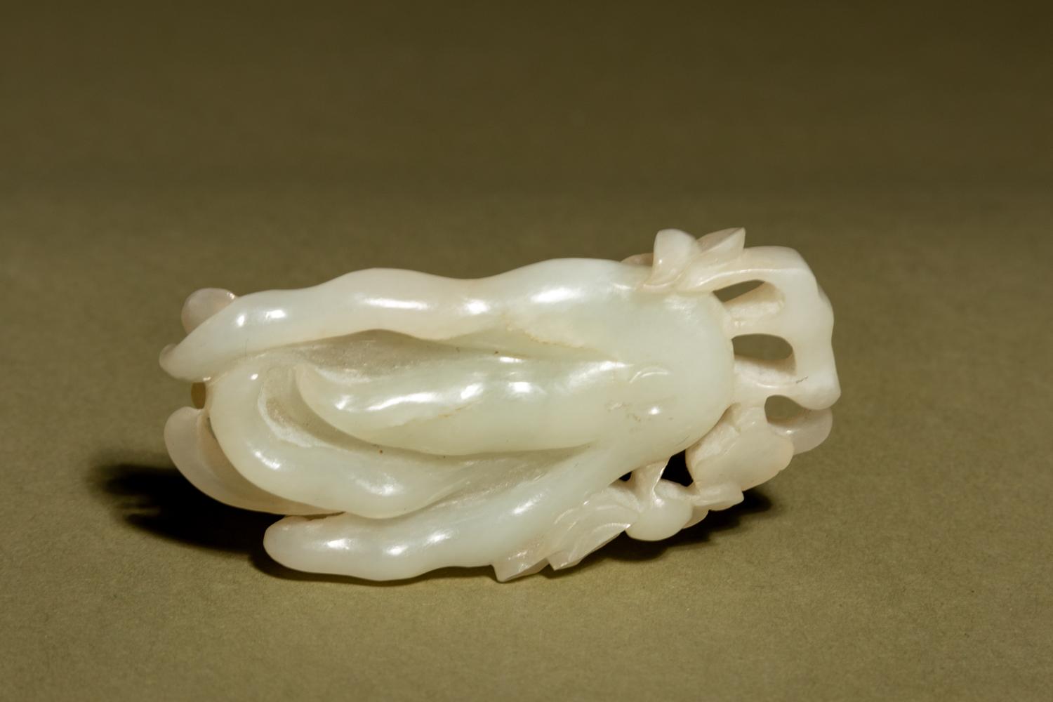 A White Jade Carving of a Finger Citron