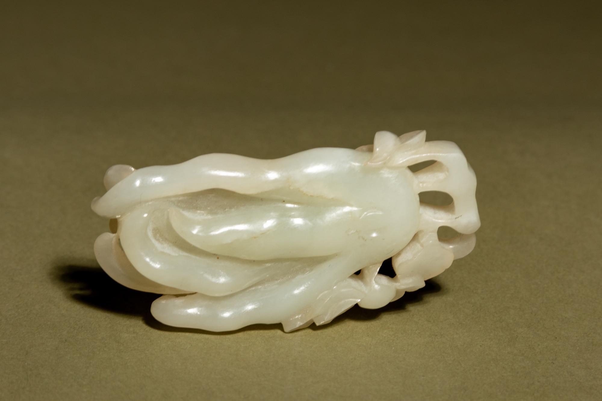 A White Jade Carving of a Finger Citron
