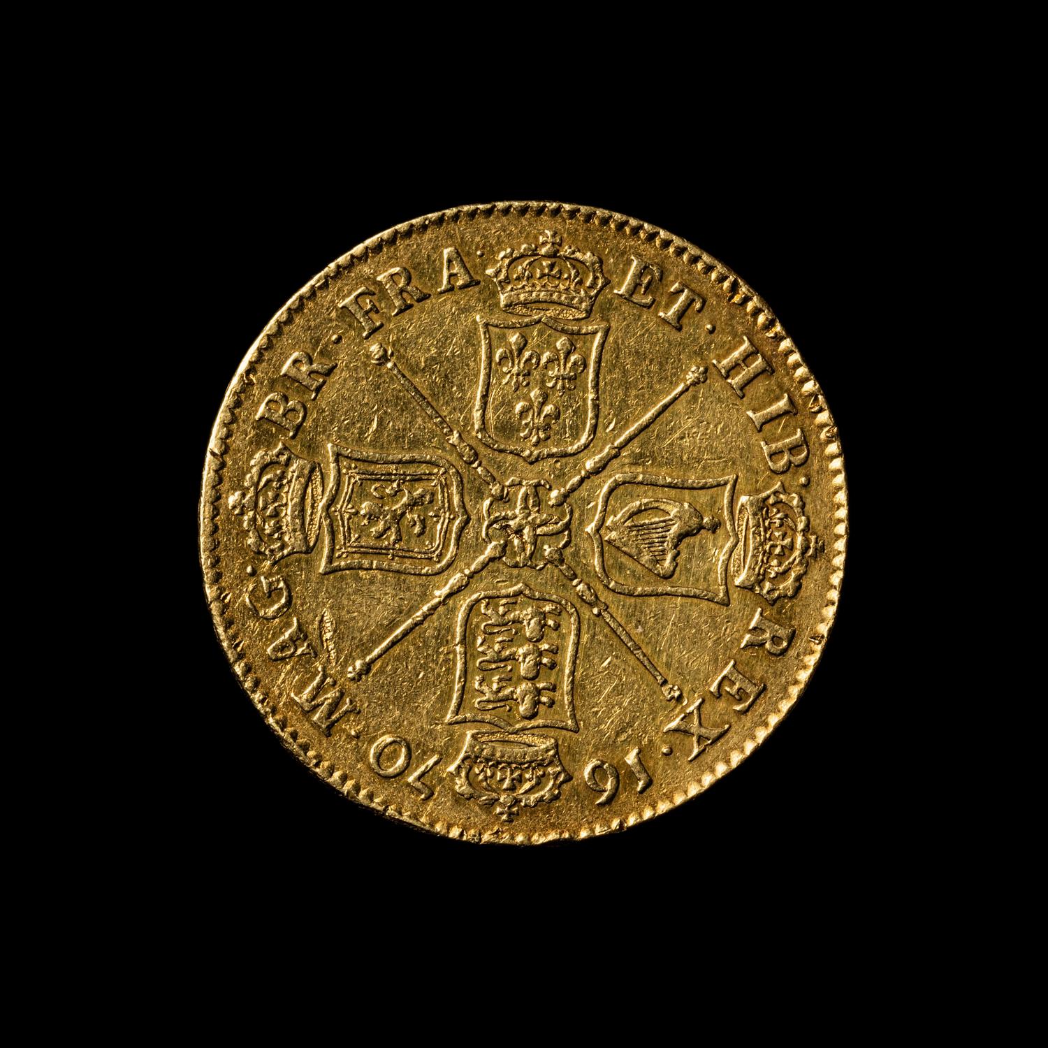 [ENGLAND] A 1670 Charles II Five-Guinea Gold Coin