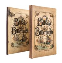 (CHILDREN'S) BUSCH WILHELM. Busch Bilderbogen I and II. Munich, [c. 1870]