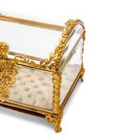 A French Gilt-Metal Mounted Glass Table Casket