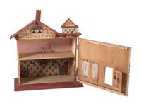 Three R. Bliss Manufacturing Dollhouses