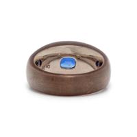 HEMMERLE, SAPPHIRE, GOLD, AND COPPER RING