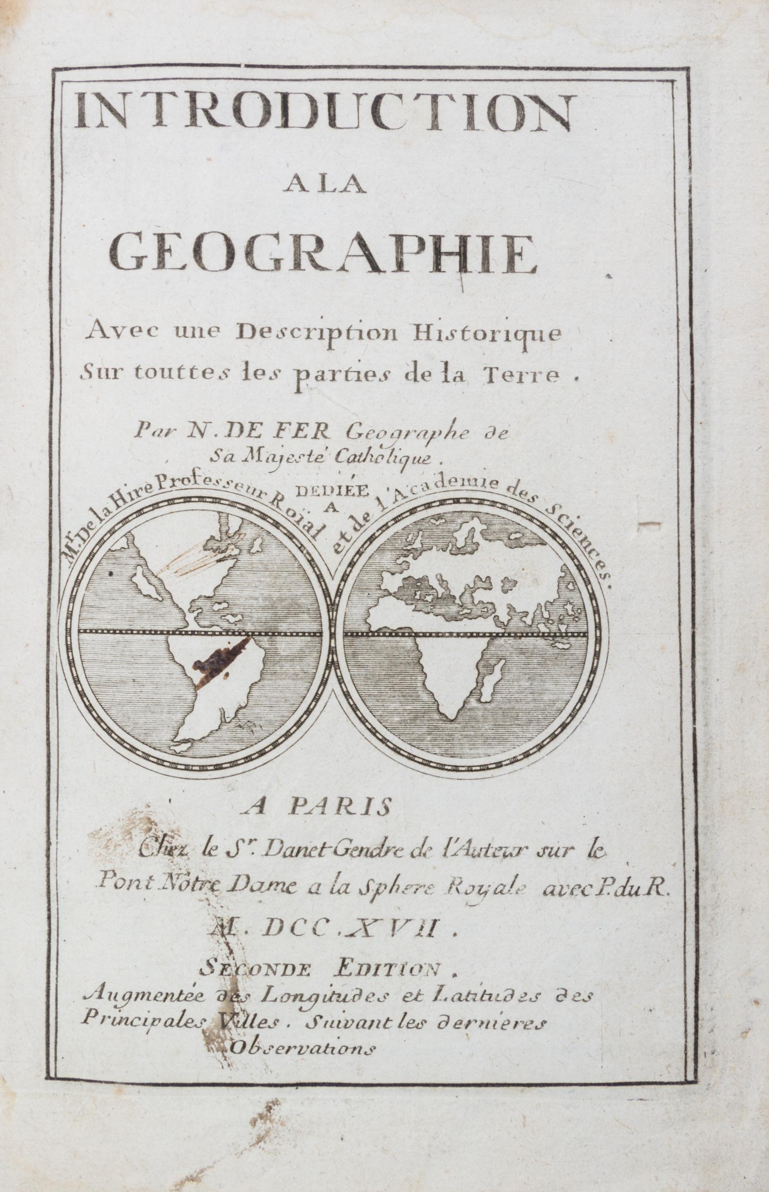 DE FER, Nicholas (1646-1720)