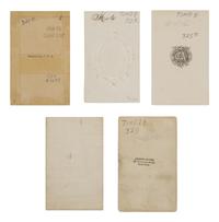 [Civil War]. A group of 5 carte de visites of Civil War generals. Ca. 1860s-1870s.