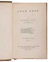 EVANS, Mary Ann ("George Eliot") (1819-1880). Adam Bede. Edinburgh and London: William Blackwood and Sons, 1859.