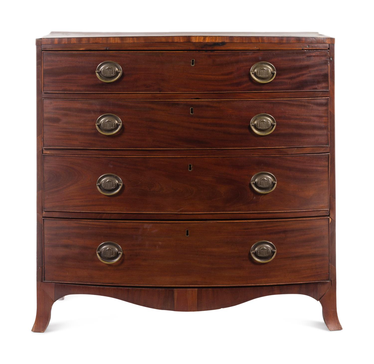 A Regency Style Mahogany Chest of Drawers