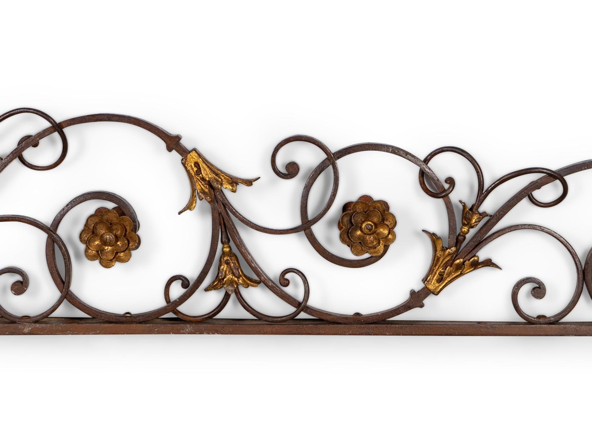 A Pair of Continental Iron Architectural Elements — 20TH CENTURY