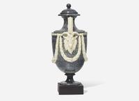A Wedgwood & Bentley Variegated Ware Covered Vase, UK, 1770s