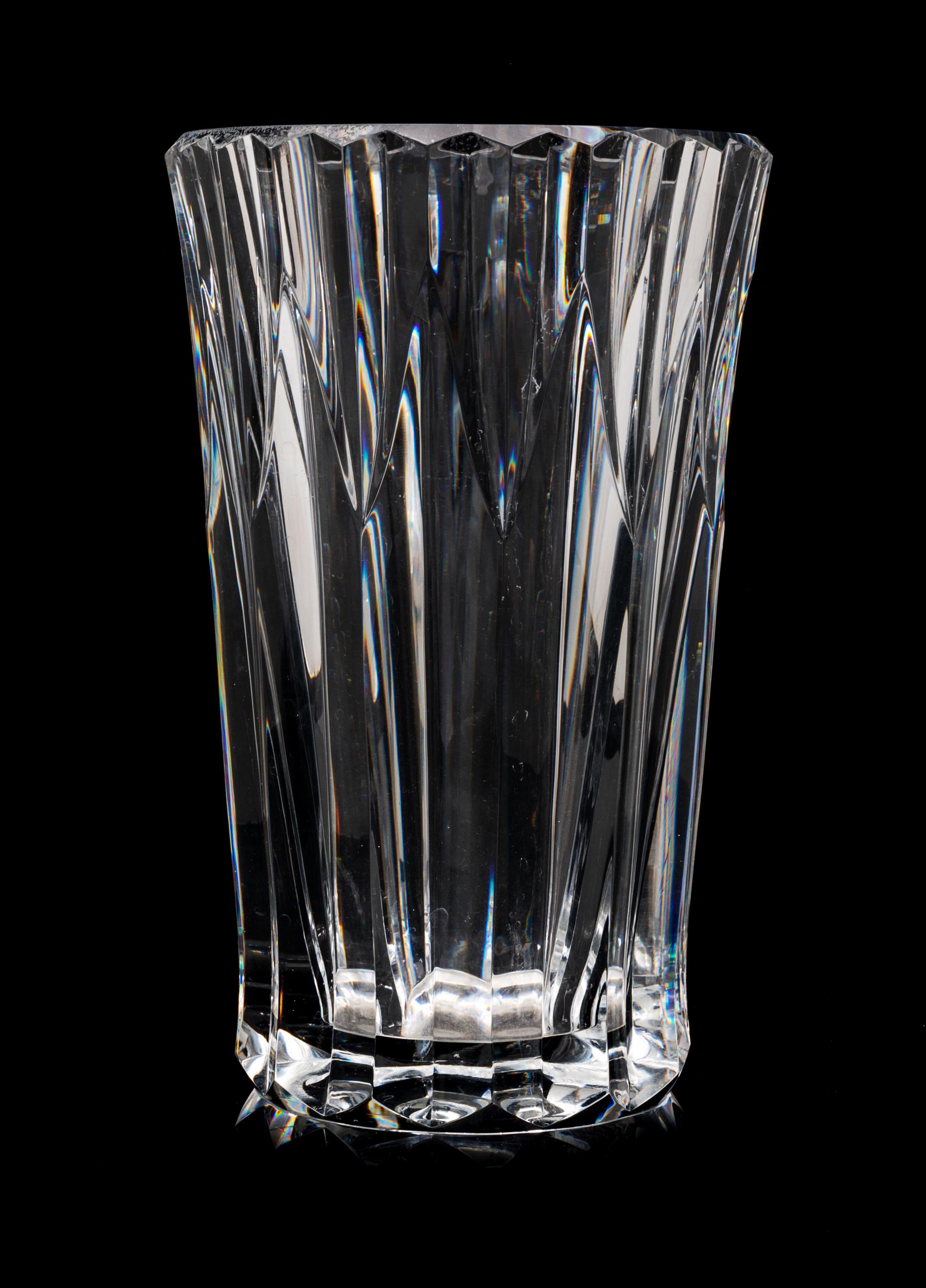 A Baccarat Vase Height 9 3/4 inches. — 20TH CENTURY