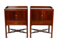 A Pair of Baker Mahogany End Tables