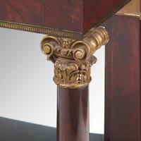A Classical Parcel-Gilt and Mahogany Pier Table