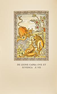 [Officina Bodoni] The Fables of Aesop Printed From the Veronese Edition of MCCCCLXXIX in Latin Verses and the Italian Version by Accio Zucco...