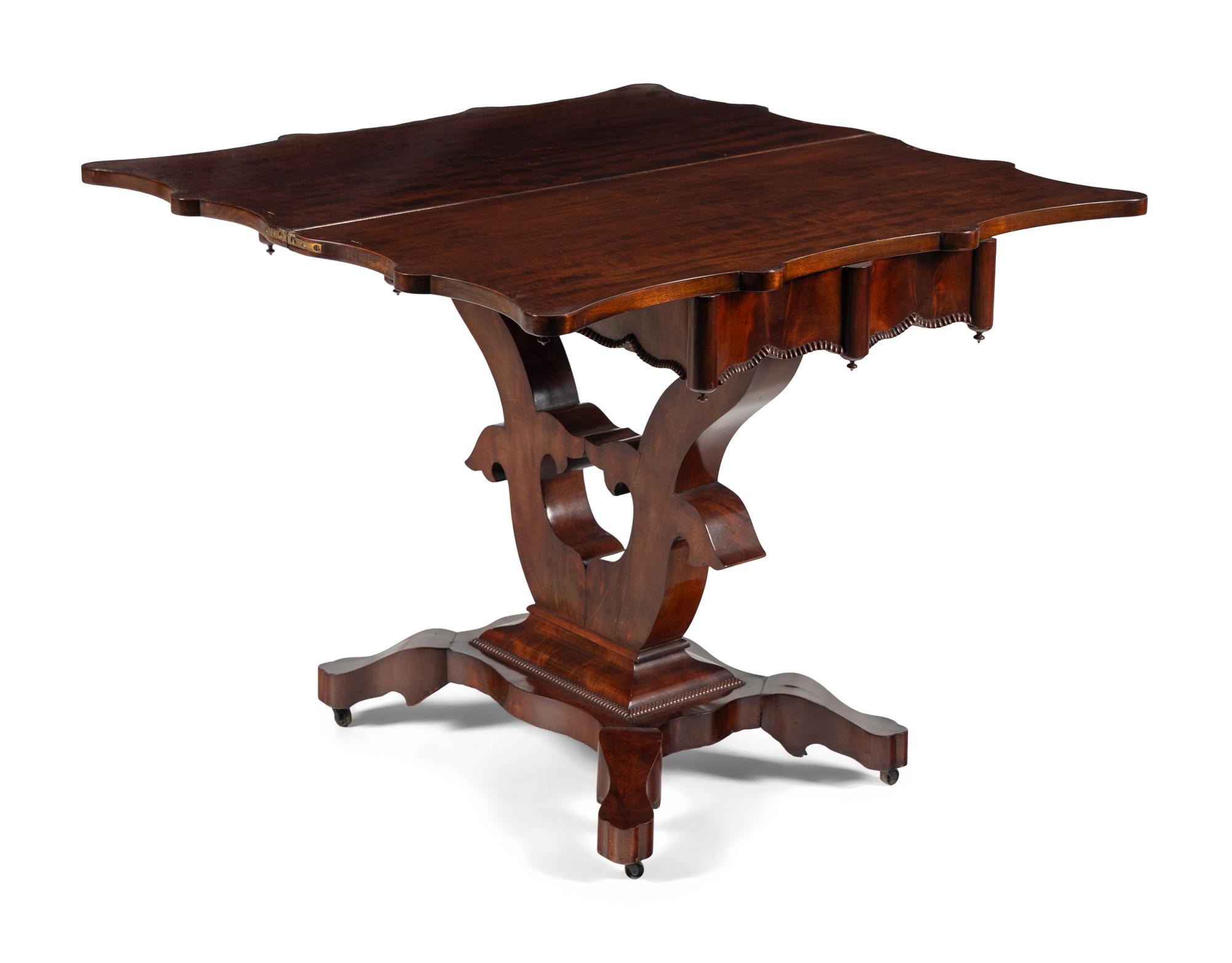 A Classical Mahogany Flip-Top Table