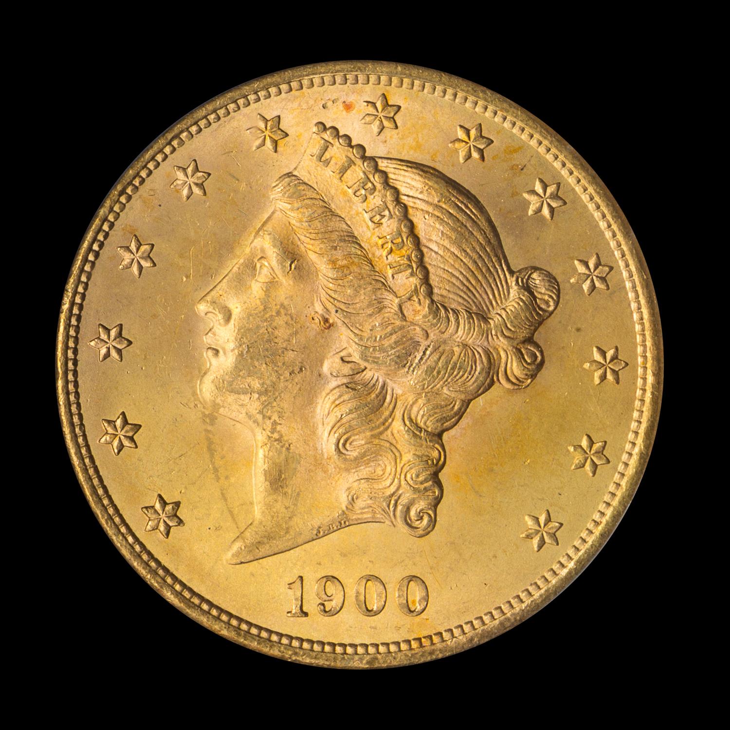 A United States 1900 Liberty Head $20 Gold Coin