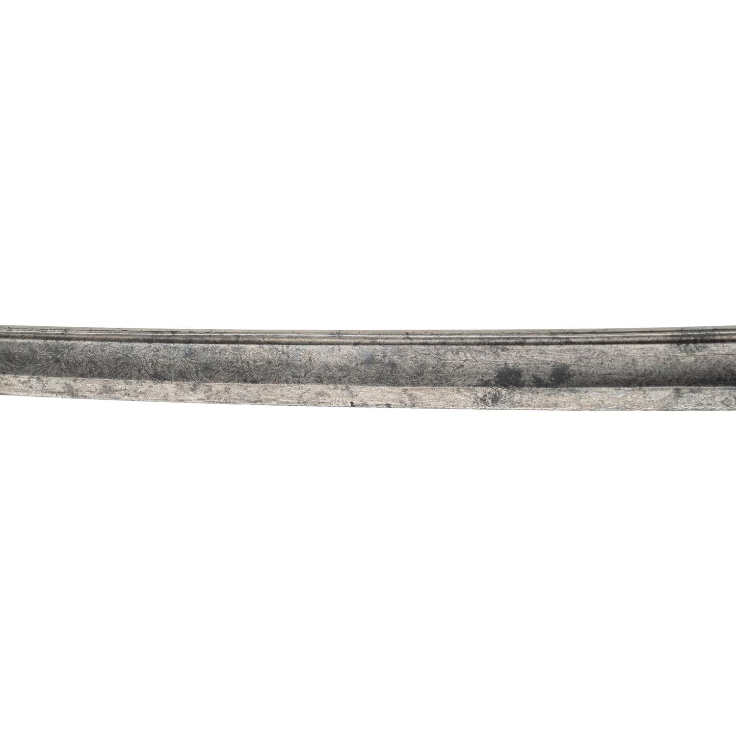 German Silver Gripped Officers Sword Inscribed to Isaiah Conley - 101st PA Infantry - POW and Prison Escapee