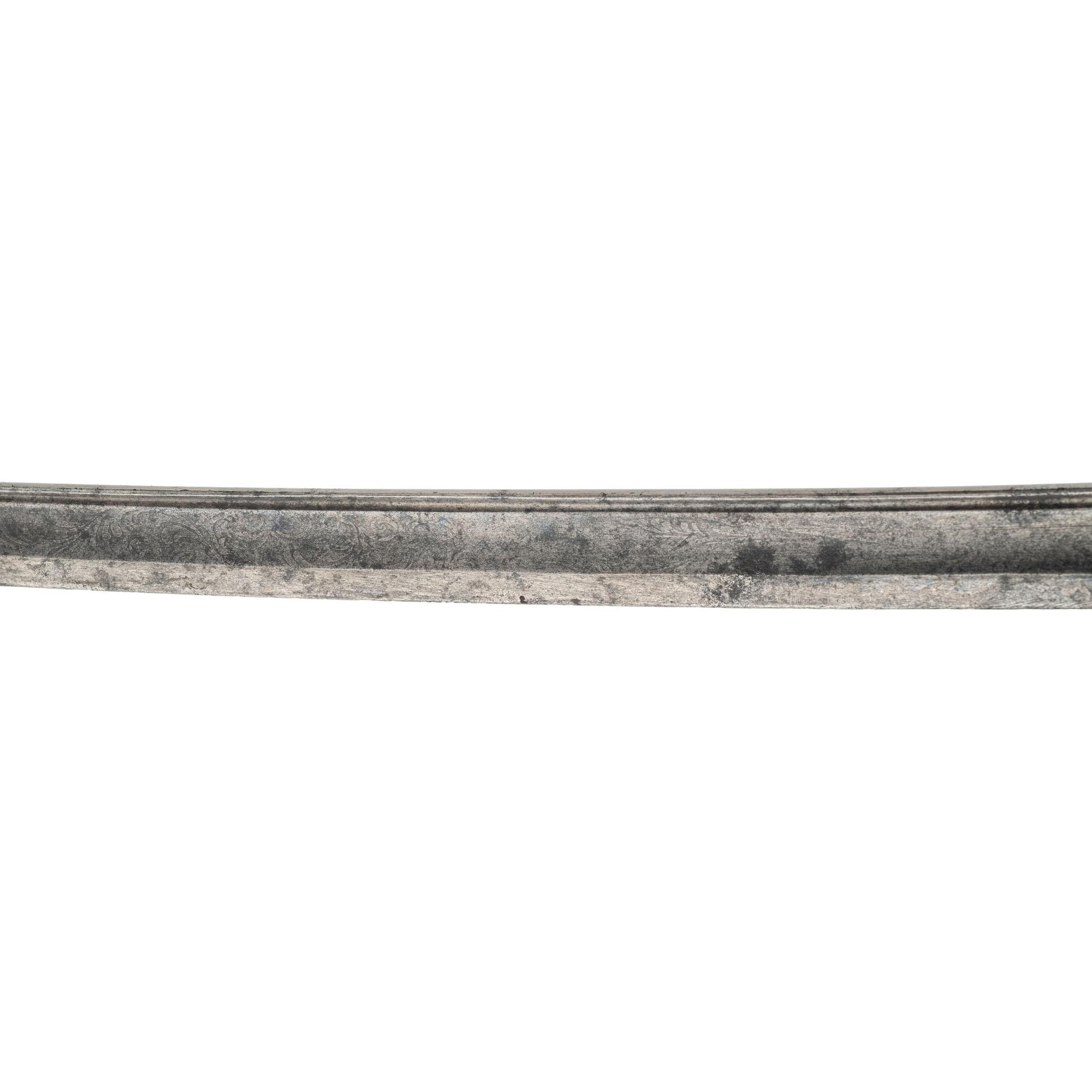 German Silver Gripped Officers Sword Inscribed to Isaiah Conley - 101st PA Infantry - POW and Prison Escapee