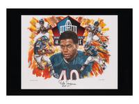 A Rare Group of Two Chicago Bears Limited Edition Oversized Signed Lithographs Featuring Dick Butkus and Gale Sayers