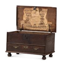A William and Mary Oak Diminutive One-Drawer Blanket Chest