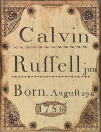 A Watercolor Birth Fraktur