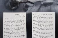 Fidel Castro reading letters sent to him by Che Guevara