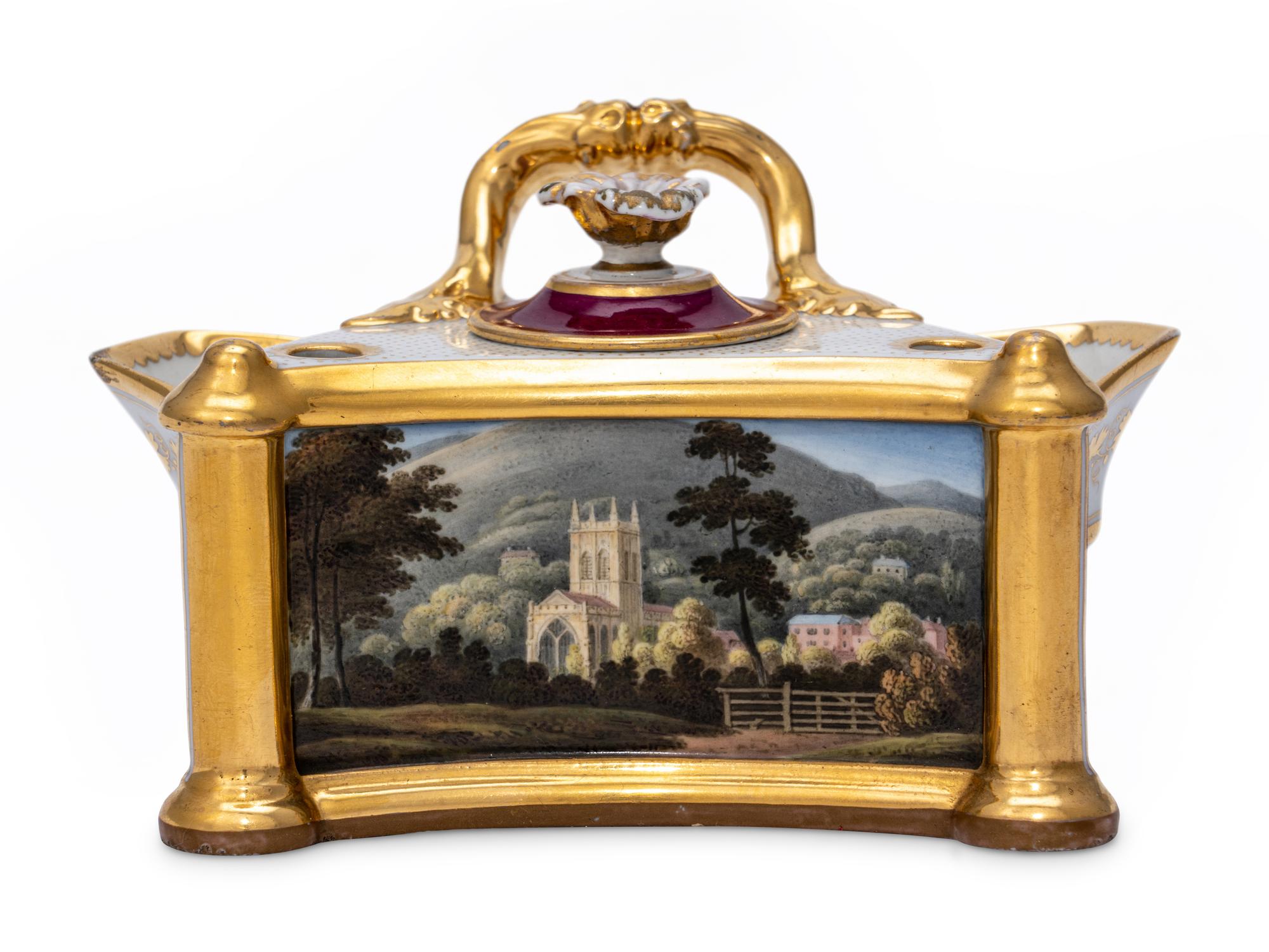 A Flight, Barr and Barr Worcester Porcelain Standish