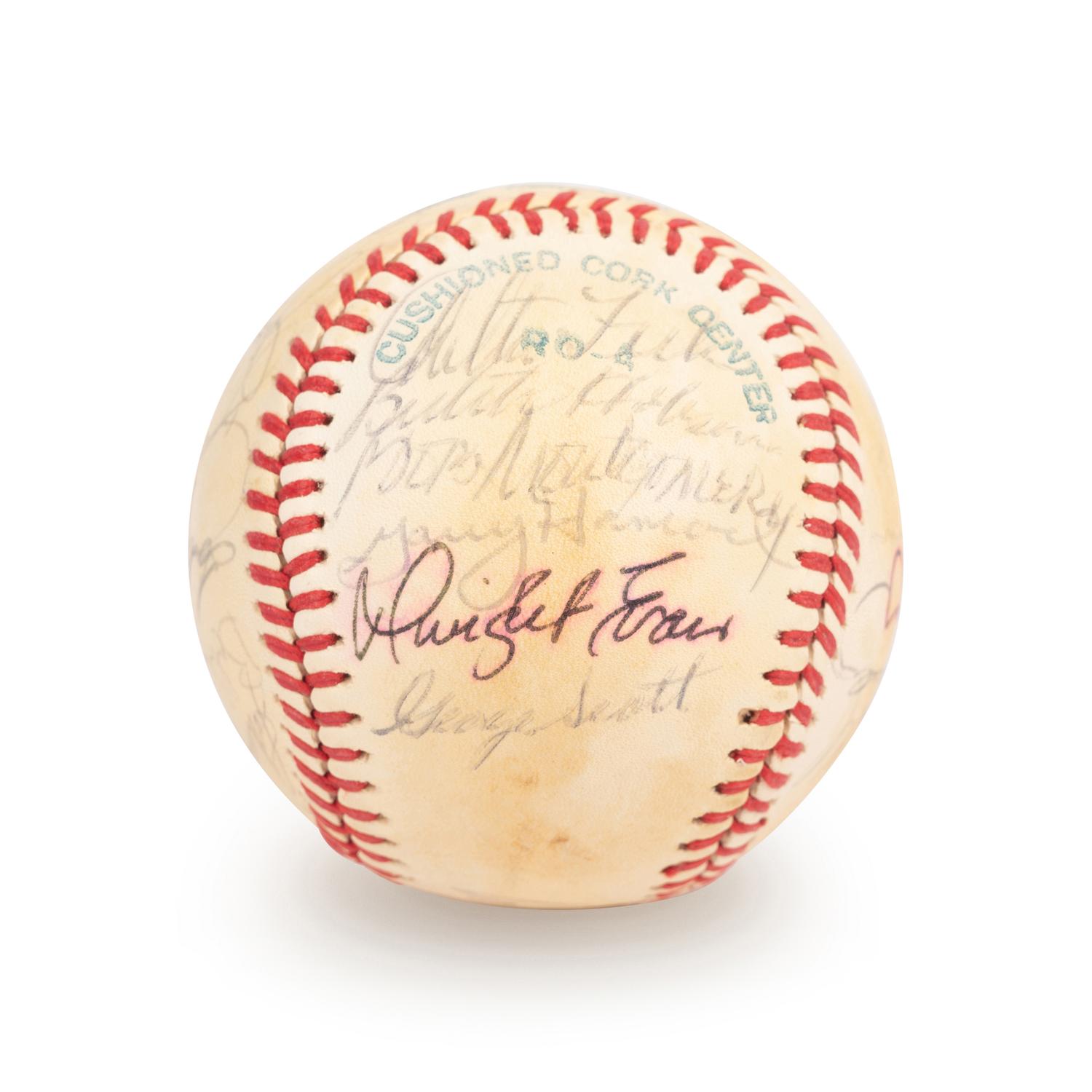 A 1978 Boston Red Sox Team Signed Autograph Baseball with 23 Signatures (Beckett Authentication Services Letter BAS Certified),