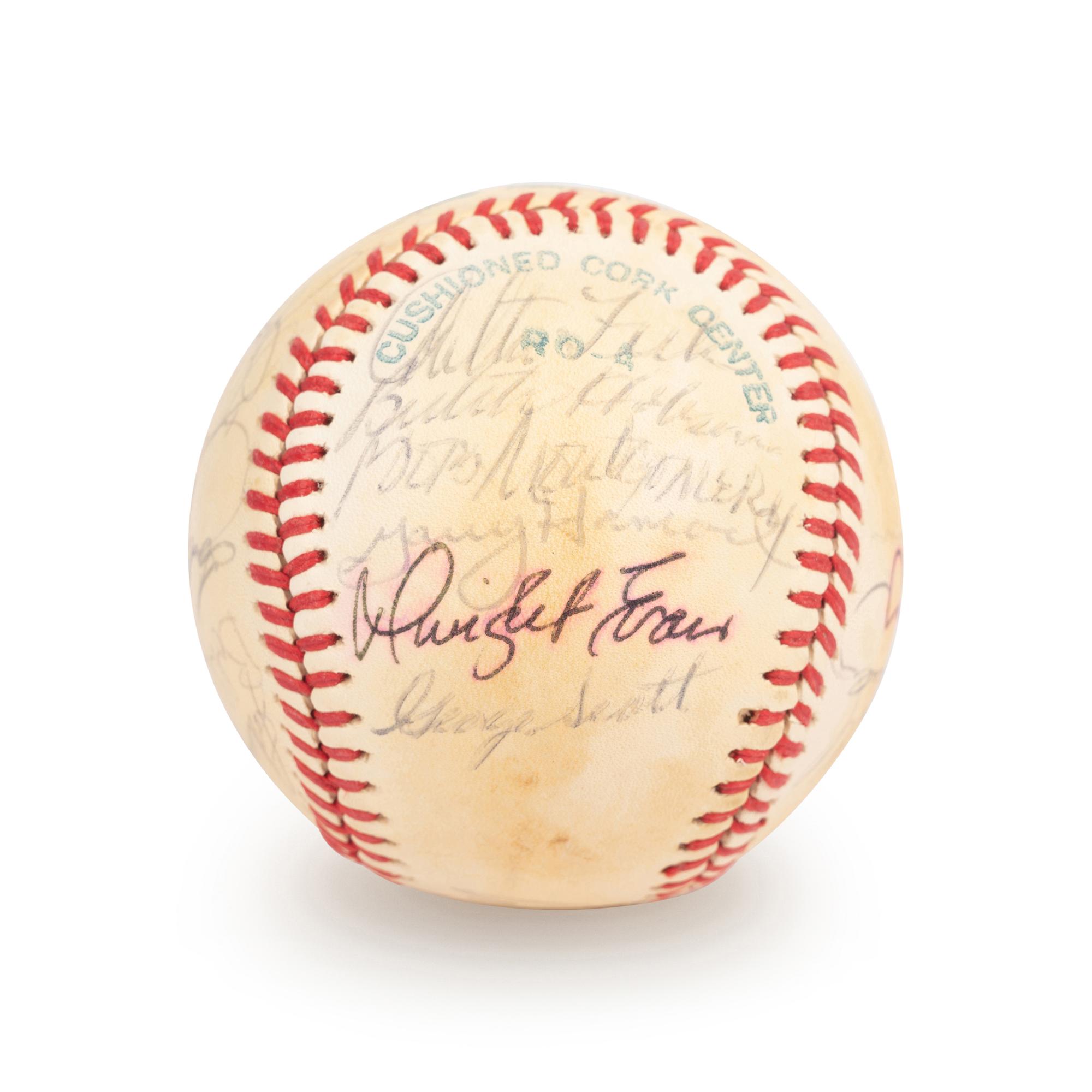 A 1978 Boston Red Sox Team Signed Autograph Baseball with 23 Signatures (Beckett Authentication Services Letter BAS Certified),