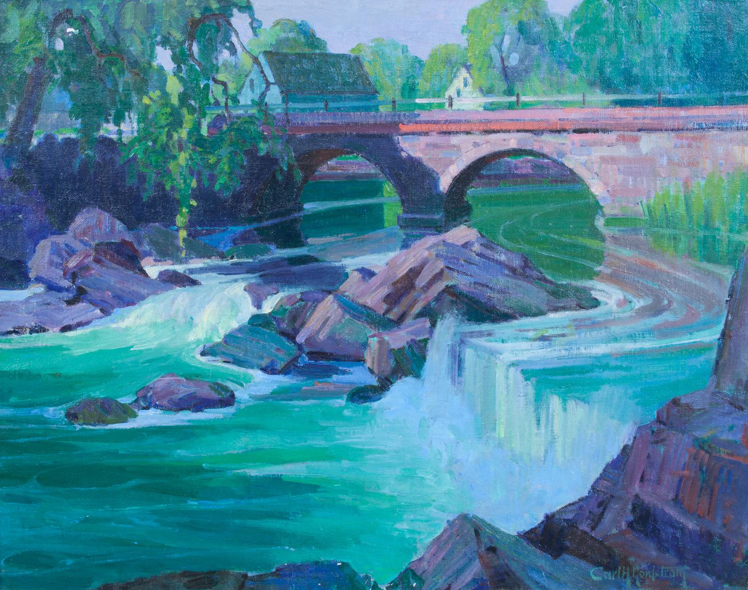 Carl Nordstrom, (American, 1876-1965), Rushing Stream