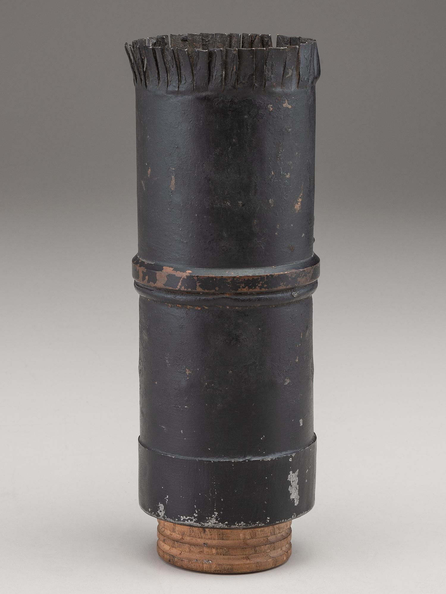 [CIVIL WAR]. Canister round and grapeshot cannonball.