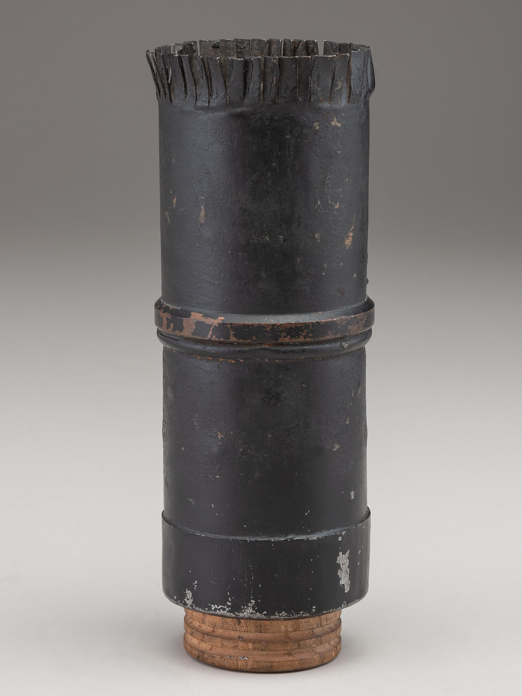 [CIVIL WAR]. Canister round and grapeshot cannonball.