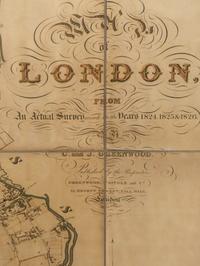 A Framed Greenwood, Pringle and Co. Folding Map, The Metropolis of London
