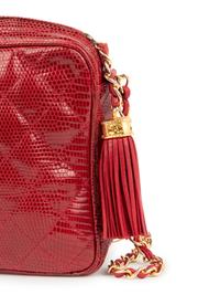 Chanel Red Lizard Shoulder Bag, c.1997