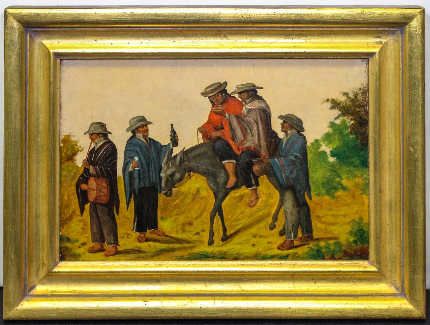 Artist Unknown, (Peruvian, 20th century), Man and Donkey