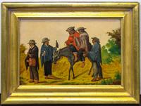 Artist Unknown, (Peruvian, 20th century), Man and Donkey