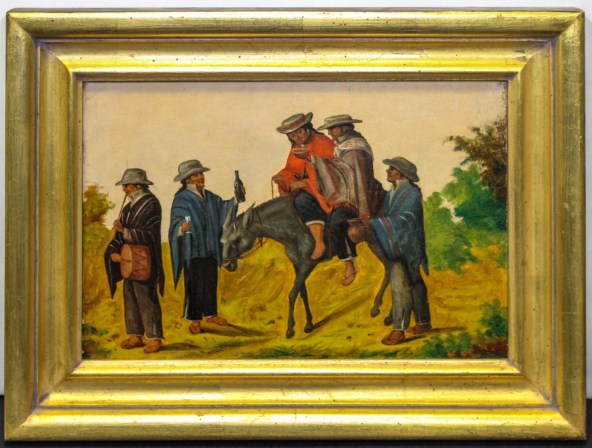 Artist Unknown, (Peruvian, 20th century), Man and Donkey