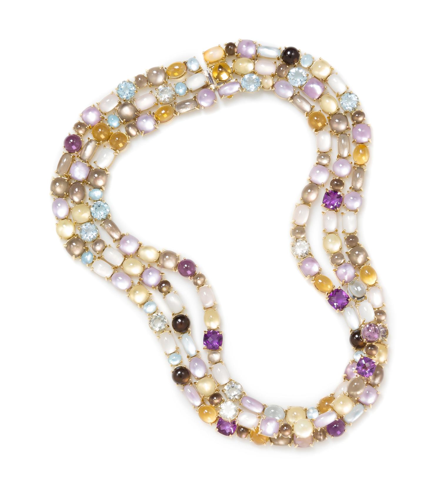 An 18 Karat Yellow Gold and Multi Gem "Shanghai" Necklace, Roberto Coin, 112.35 dwts.