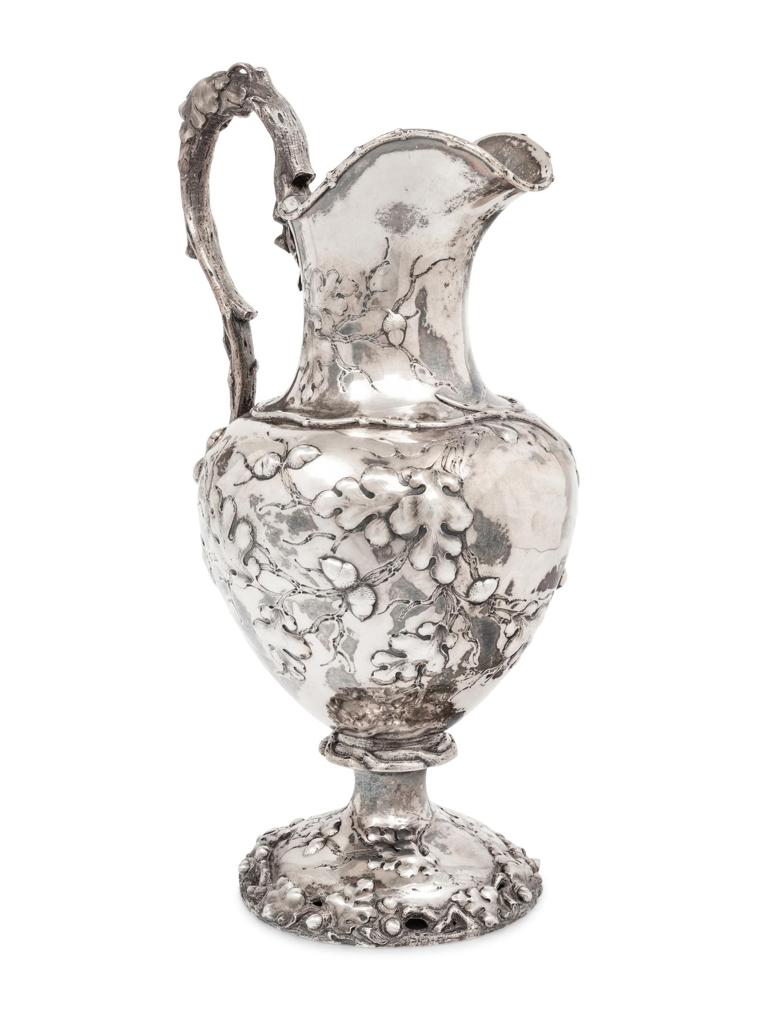 An American Coin Silver Pitcher