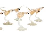 A Set of Twelve Murano Glass Place Card Holders